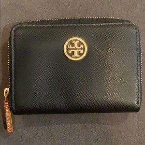 Tory Burch Zip Coin Case - Black